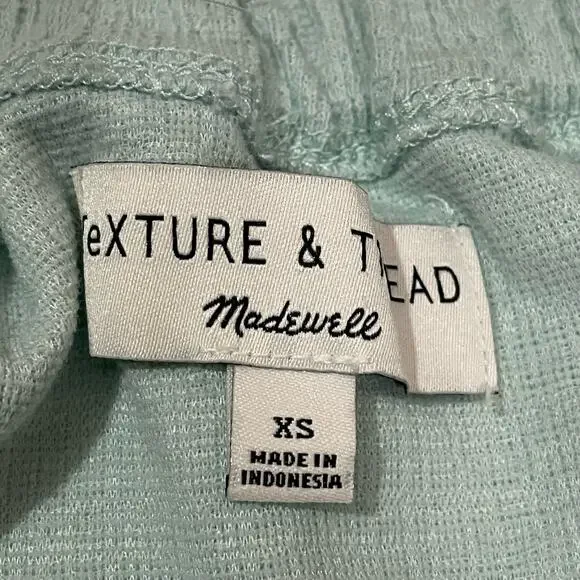 Madewell Texture & Thread Off-the-Shoulder Top - Faraway Sky - XS - Picture 9 of 12